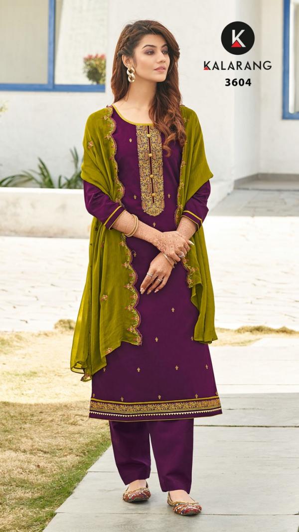 Kalarang Sanjh Designer Occasional Unstich Suits Collection